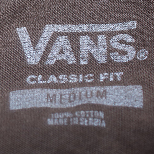 Vans Men's Brown Classic Fit Cotton Crew Neck T-Shirt Medium