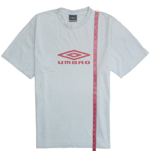 Umbro Men's White Cotton Short Sleeve Sports T-Shirt M