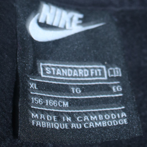 Nike Womens Black Leopard Logo Sweatshirt XL Standard Fit