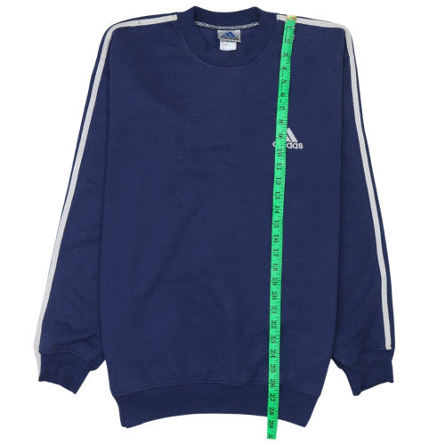 Adidas Men's Blue Crew Neck Pullover Sweatshirt Size L