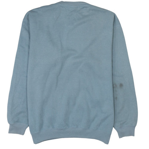 Reebok Men's Blue Pullover Sweatshirt Size L Crew Neck Fleece