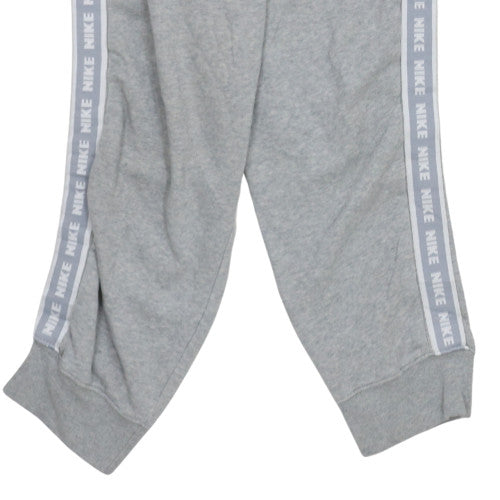 Nike Men's Grey Jogger Trousers M Fleece Elastic Waist Tapered Fit