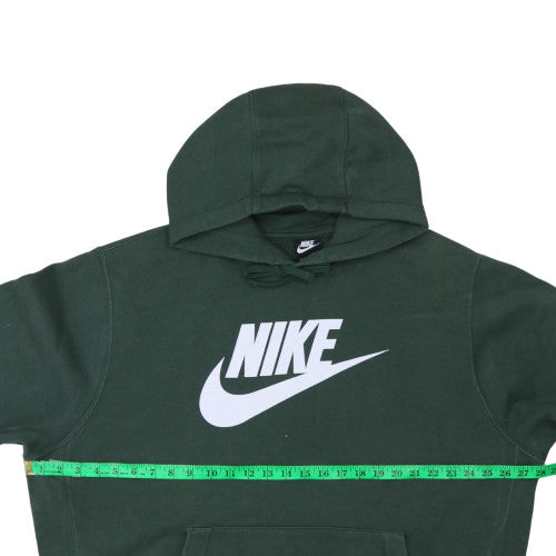 Nike Men's Green XL Pullover Hoodie with Logo Print