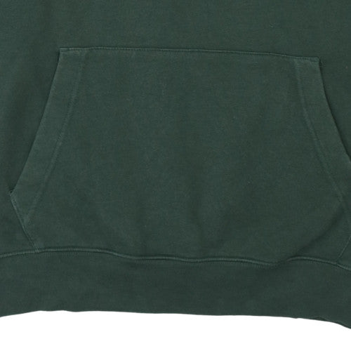 Nike Men's Green XL Pullover Hoodie with Logo Print