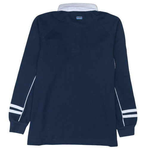 Scotland Men's Blue Collared Rugby Style Sweatshirt S