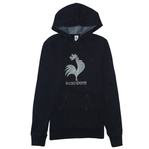 Le Coq Sportif Men's Black Pullover Hoodie S Regular Fit Graphic