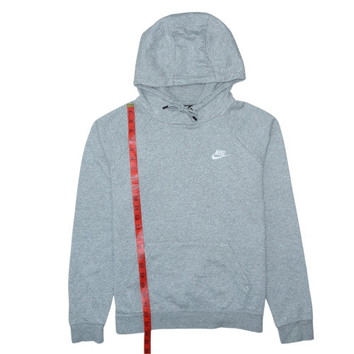 Nike Men's Grey Pullover Hoodie M Fleece Logo Lightweight