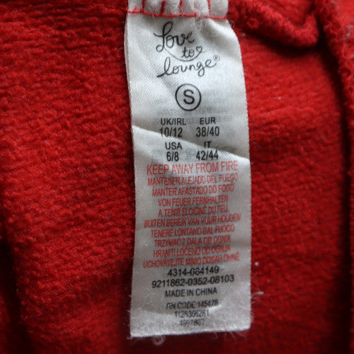 Disney Love to Lounge Red Team Disney Sweatshirt Women S 10/12 Pullover Crew Neck