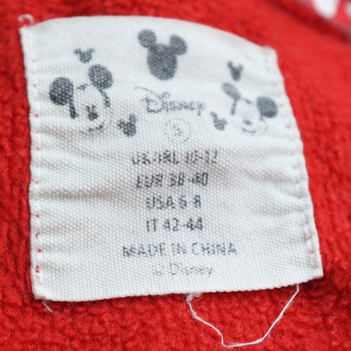 Disney Love to Lounge Red Team Disney Sweatshirt Women S 10/12 Pullover Crew Neck