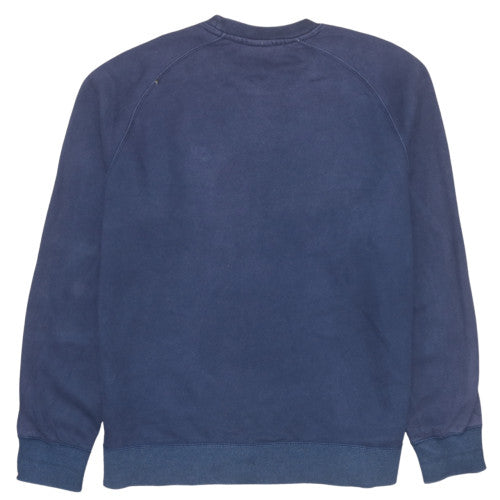 Nike Men's Navy Blue XL Crew Neck Sweatshirt Fleece Cotton Blend