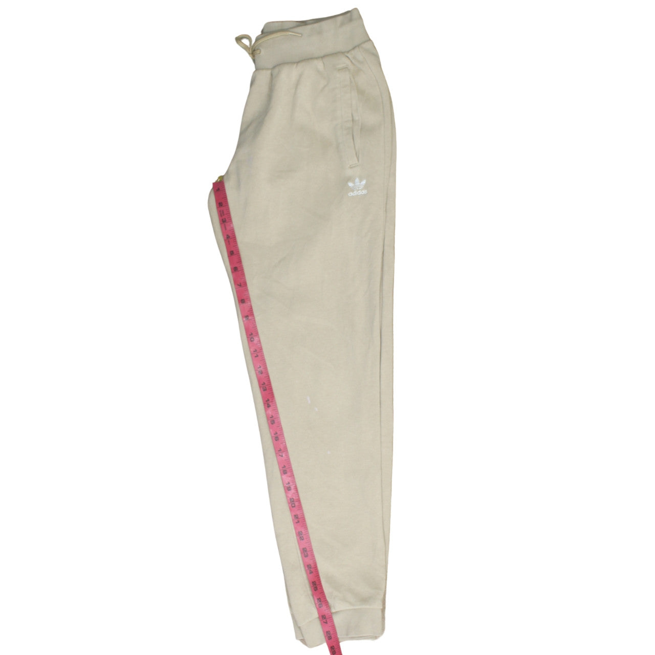 Adidas Women's Beige Jogger Sweatpants Size 10 Elastic Waist
