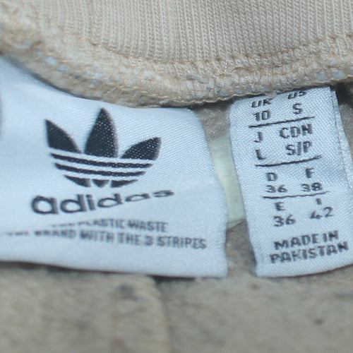 Adidas Women's Beige Jogger Sweatpants Size 10 Elastic Waist