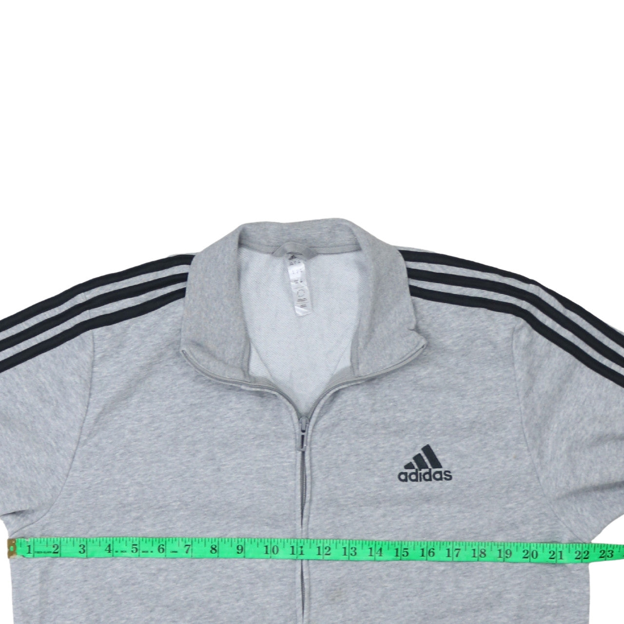 Adidas Men's Grey Full Zip Sports Sweatshirt Size L
