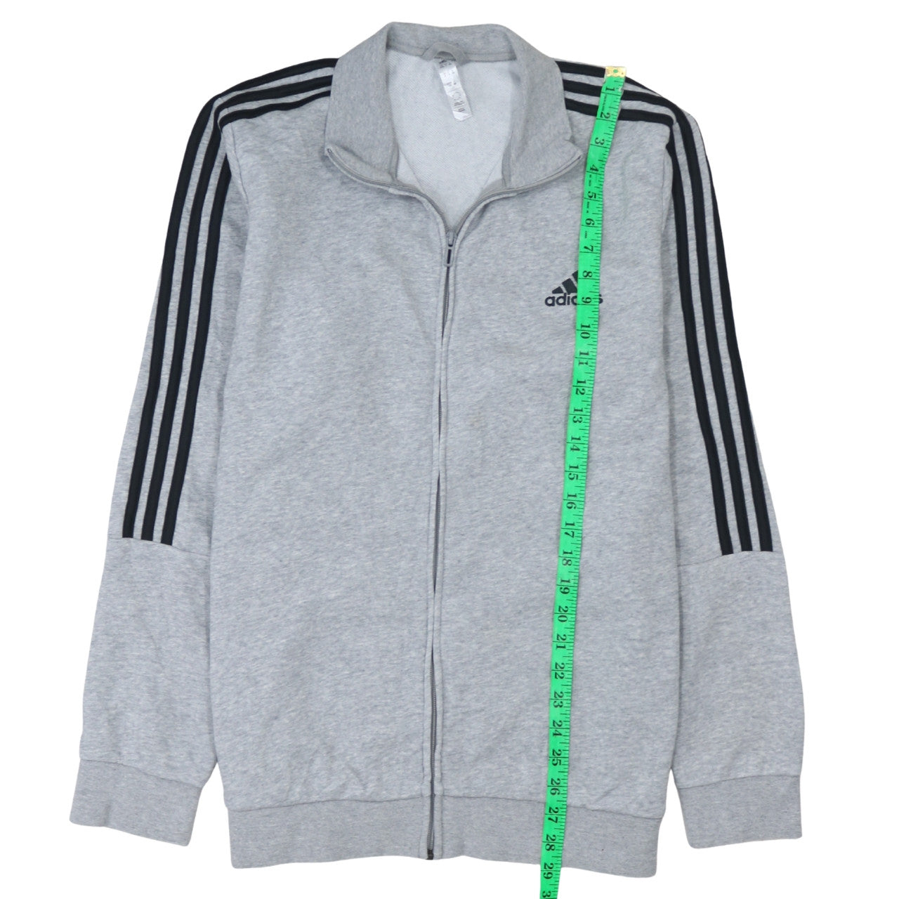 Adidas Men's Grey Full Zip Sports Sweatshirt Size L
