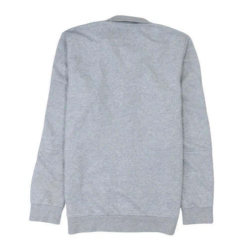 Adidas Men's Grey Full Zip Sports Sweatshirt Size L