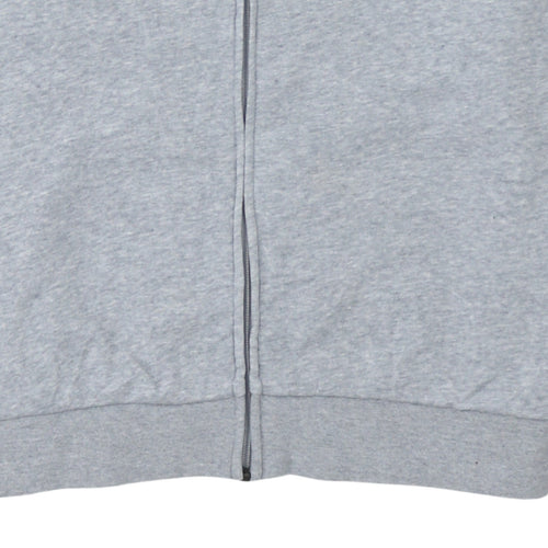 Adidas Men's Grey Full Zip Sports Sweatshirt Size L