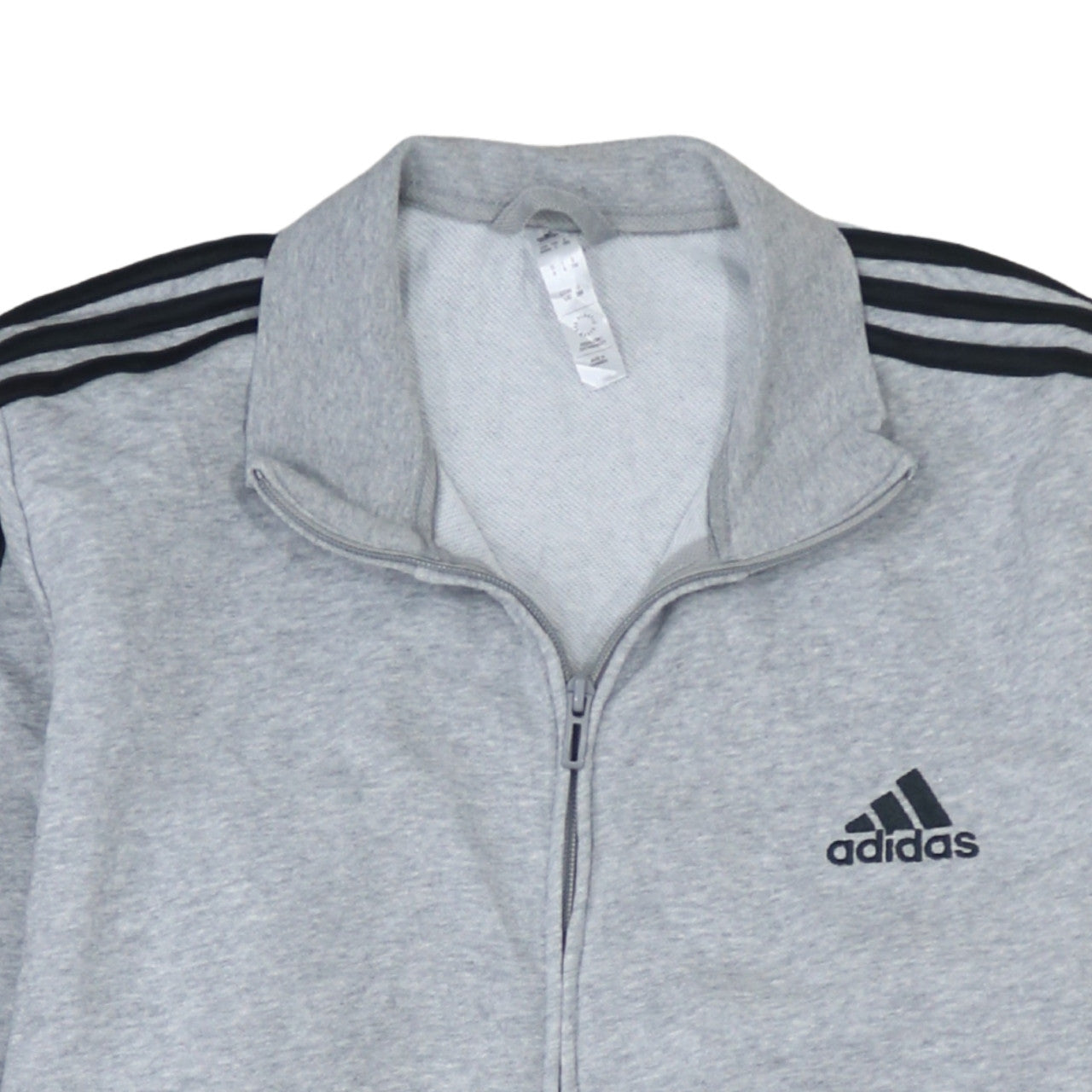 Adidas Men's Grey Full Zip Sports Sweatshirt Size L