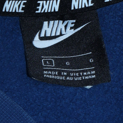 Nike Men's Blue Logo Crew Neck Pullover Sweatshirt Size L