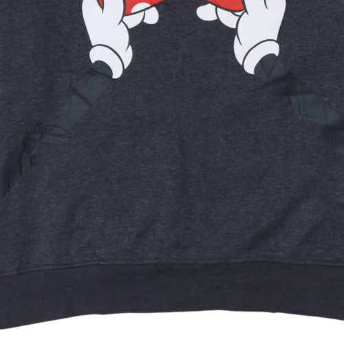 Disney Women Grey Minnie Mouse Bow Sweatshirt 2XL Pullover
