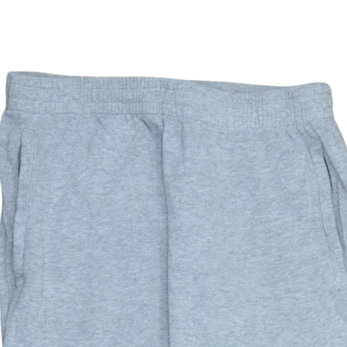 Ellesse Men Grey Jogger Trousers Regular Fit Cotton Blend