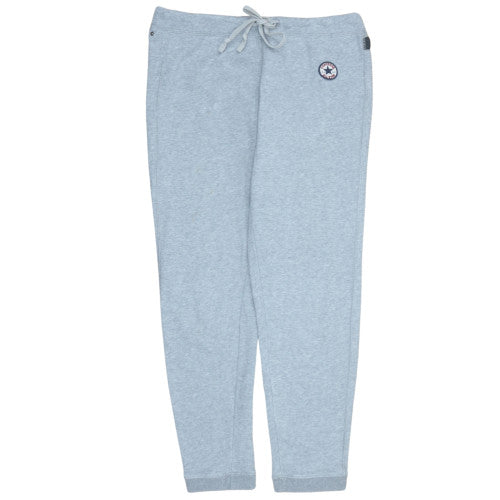Converse Men's Grey Jogger Sweatpants M Regular Fit Cotton Blend