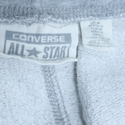 Converse Men's Grey Jogger Sweatpants M Regular Fit Cotton Blend