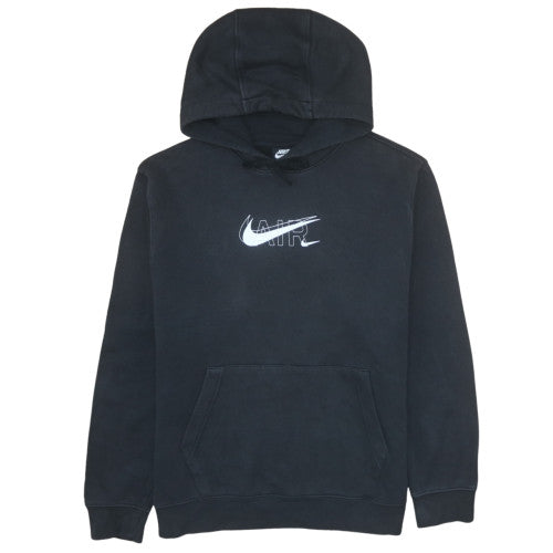 Nike Men's Black Medium Pullover Hoodie Graphic Logo Fleece