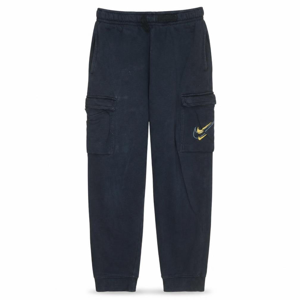 Nike Teens Black Fleece Cargo Jogger Trousers Size L 147-158cm