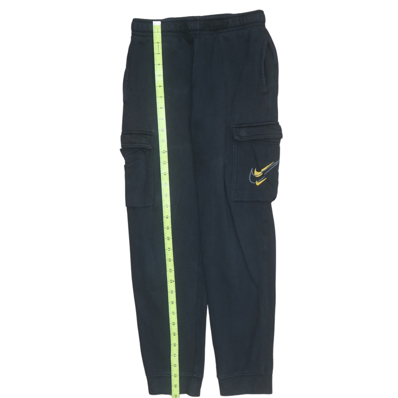 Nike Teens Black Fleece Cargo Jogger Trousers Size L 147-158cm