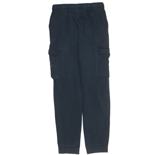 Nike Teens Black Fleece Cargo Jogger Trousers Size L 147-158cm