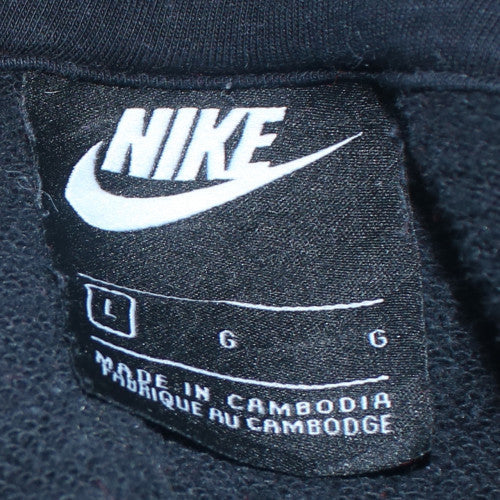 Nike Men's Black Pullover Sports Hoodie L Regular Fit