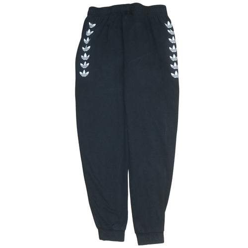 Adidas Girls Black Jogger Sweatpants 15-16 Years Cotton Blend Fleece