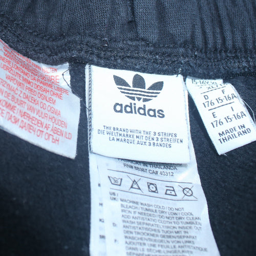 Adidas Girls Black Jogger Sweatpants 15-16 Years Cotton Blend Fleece