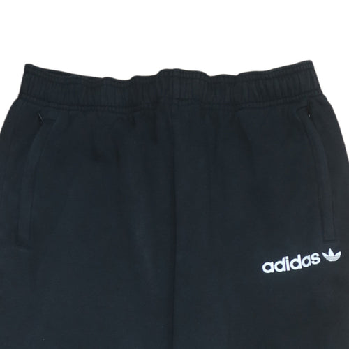 Adidas Girls Black Jogger Sweatpants 15-16 Years Cotton Blend Fleece