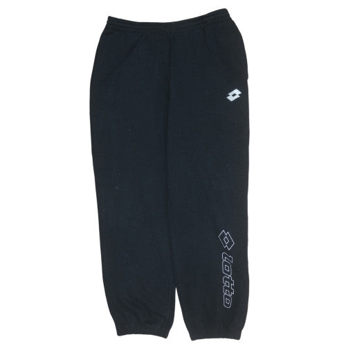 Lotto Mens Black Fleece Jogger Sweatpants Size M Activewear Trousers
