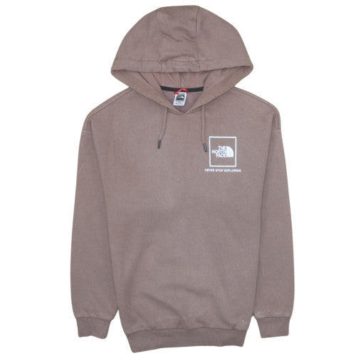 The North Face Womens Brown Pullover Hoodie Medium Cotton Blend