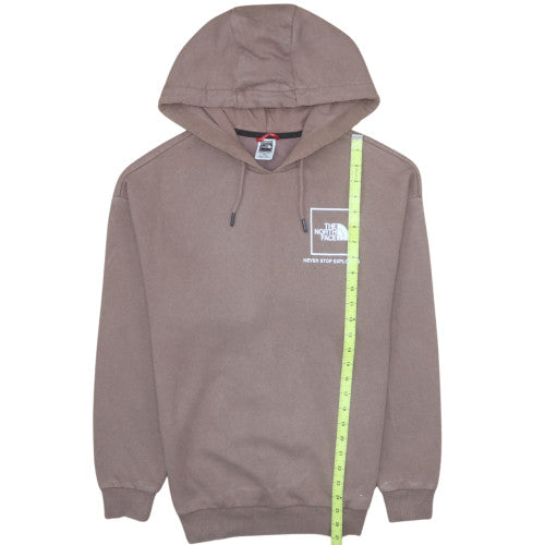 The North Face Womens Brown Pullover Hoodie Medium Cotton Blend