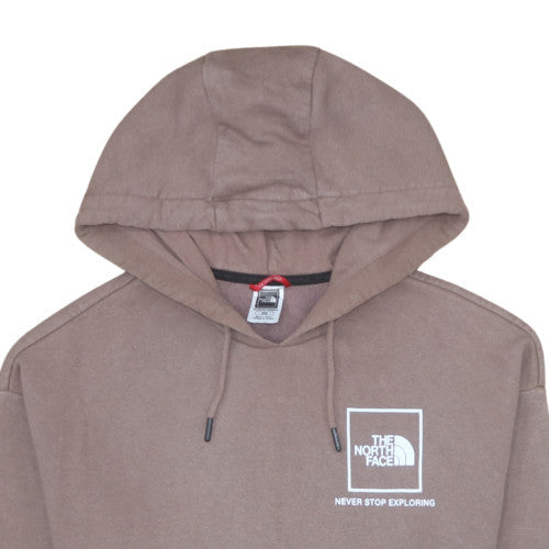 The North Face Womens Brown Pullover Hoodie Medium Cotton Blend