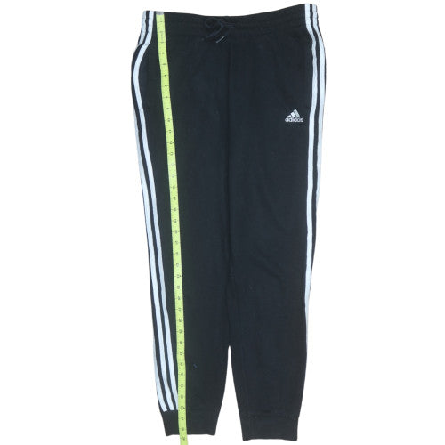 Adidas Women's Black Jogger Track Pants Size M Elastic Waist Activewear