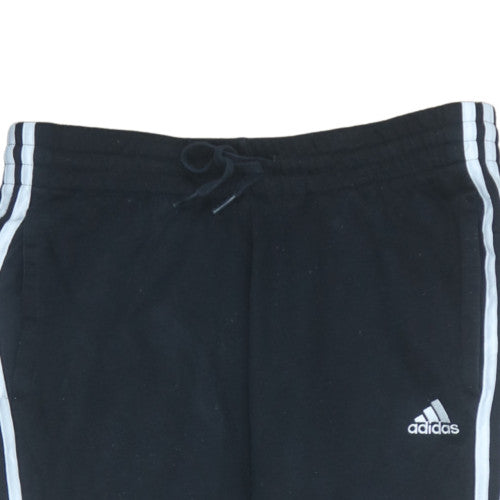 Adidas Women's Black Jogger Track Pants Size M Elastic Waist Activewear