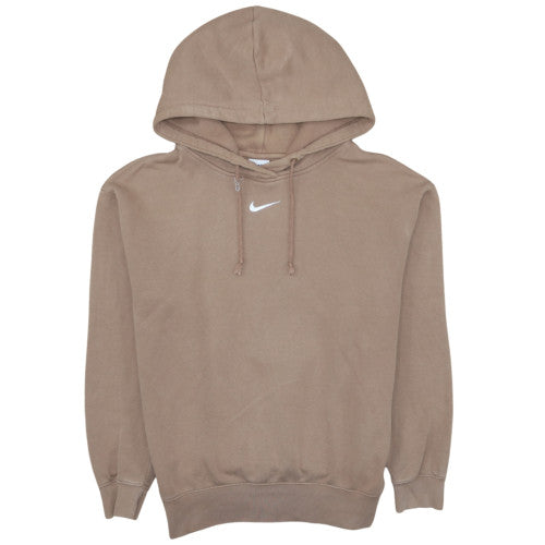 Nike Men's Brown XS Pullover Fleece Hoodie with Logo
