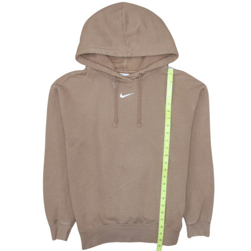 Nike Men's Brown XS Pullover Fleece Hoodie with Logo
