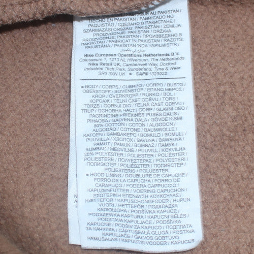 Nike Men's Brown XS Pullover Fleece Hoodie with Logo