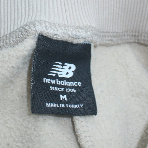 New Balance Men Grey Jogger Sweatpants M Regular Fit Fleece Trousers