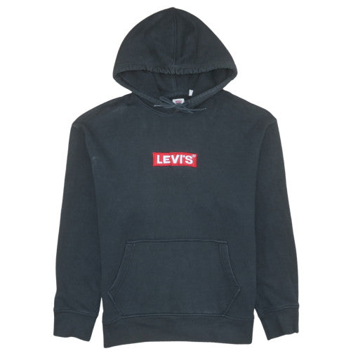 Levi’s Men’s Black Relaxed Pullover Hoodie M Fleece Logo