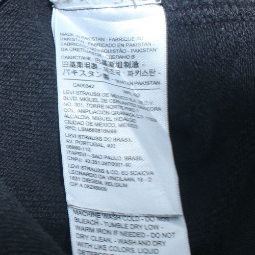 Levi’s Men’s Black Relaxed Pullover Hoodie M Fleece Logo