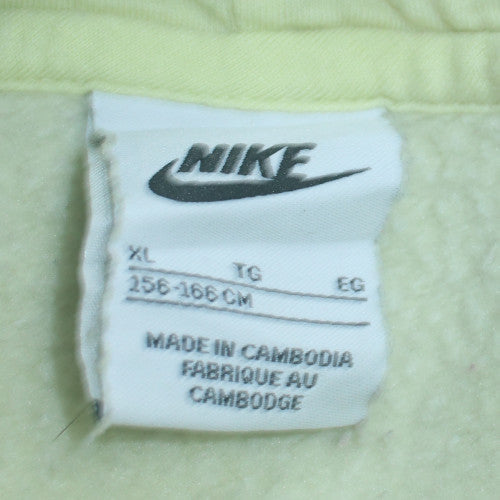 Nike Men's Beige XL Pullover Hoodie with Graphic Logo
