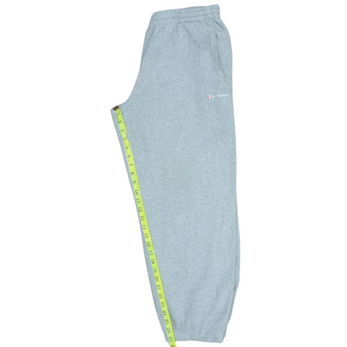 Champion Men Grey Fleece Sweatpants M Regular Fit Elastic Waist