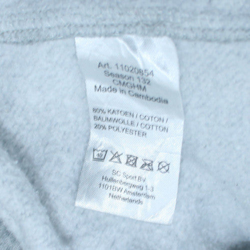 Champion Men Grey Fleece Sweatpants M Regular Fit Elastic Waist