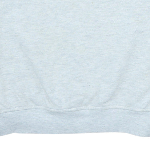 Adidas Mens Grey Sweatshirt Crew Neck Long Sleeve Classic Logo Pullover